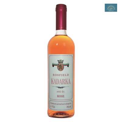 Wino Kadarka Rosfield różowe półwytrawne 0,75 l