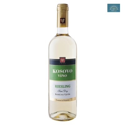 Wino Kosovo Riesling białe półwytrawne 0,75 l