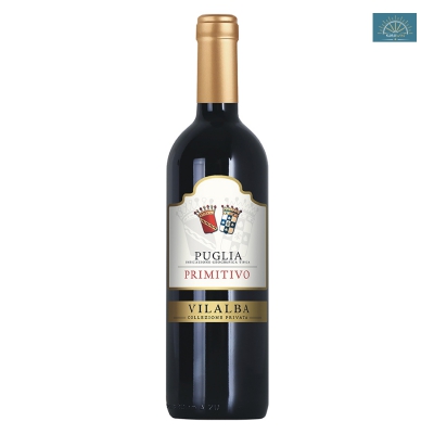 Wino Primitivo Salento IGT Vilalba collezione czerwone wytrawne 0,75 l 