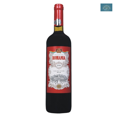 Wino Romania czerwone półwytrawne 0,75 l