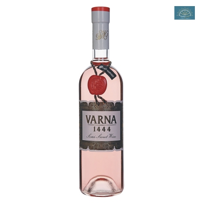 Wino Varna 1444 różowe półsłodkie 0,75 l