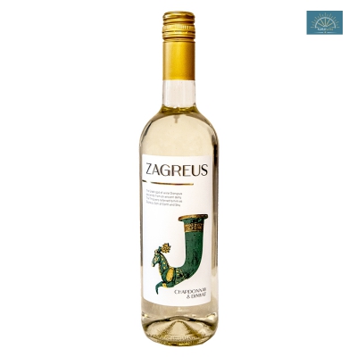 Wino Zagreus Chardonnay & Dimyat białe wytrawne 0,75 l
